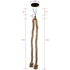 Lampa wisząca z liny konopnej w stylu vintage 300 cm [13230000441]
